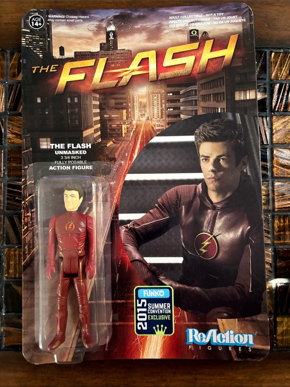 Funko ReAction The Flash Back-Card Collectible — Red, Yellow, Black